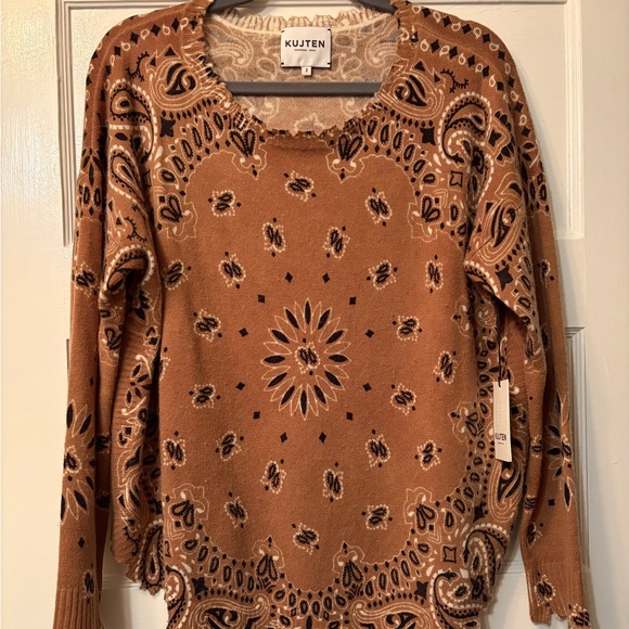 Kujten Cashmere Mela Bandana Bico Sweater T2 - Picture 5 of 6